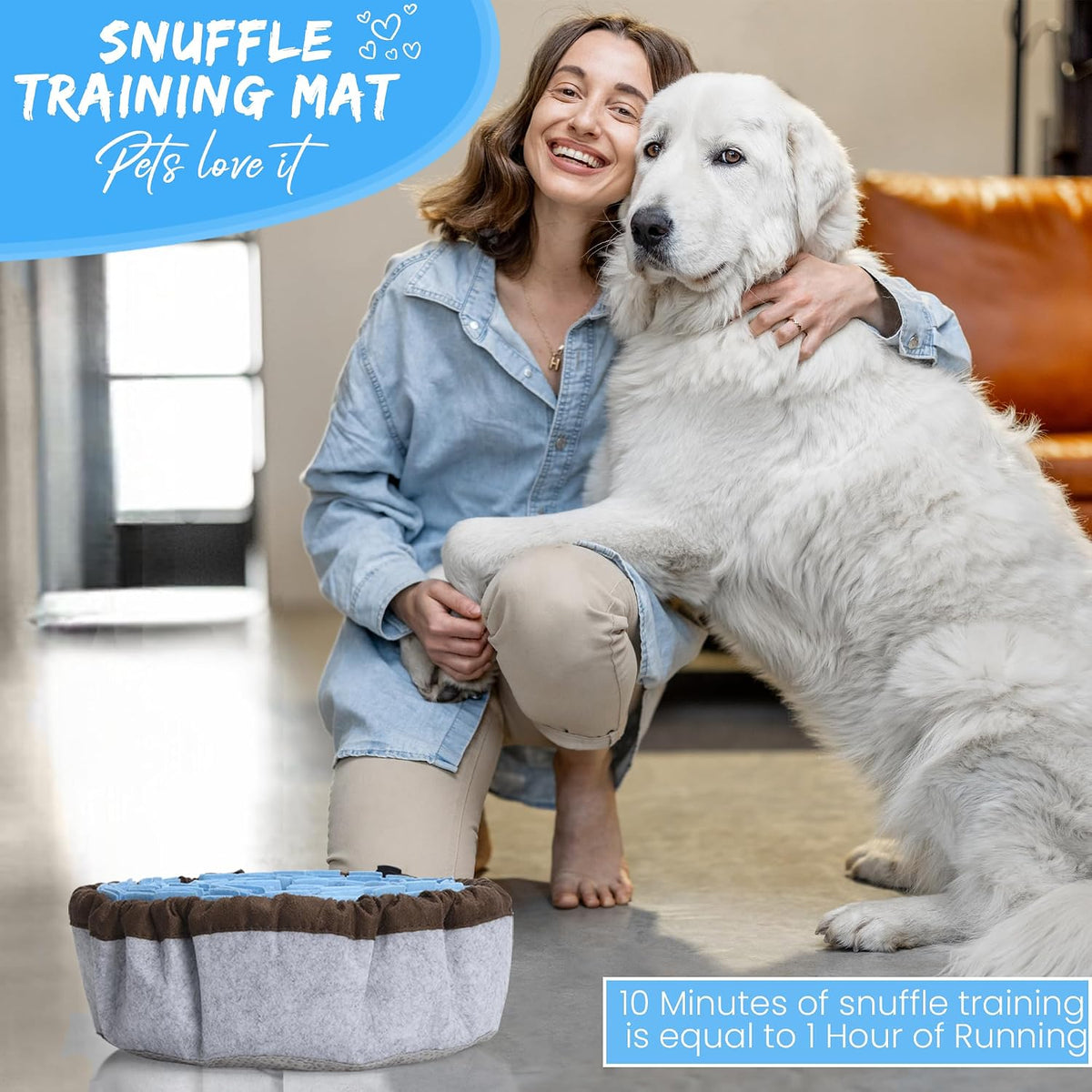 Interactive Snuffle Mat – Dog & Cat Enrichment Toy