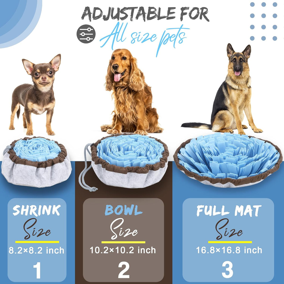 Interactive Snuffle Mat – Dog & Cat Enrichment Toy